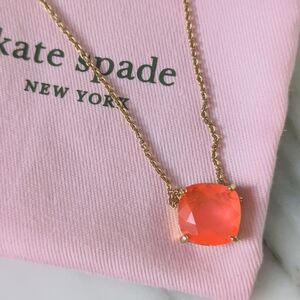 Kate Spade Cause a Stir Necklace in 🪸 🪸 🪸 Coral w/pouch
